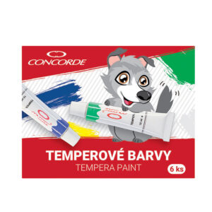 Temperové barvy Concorde, 6 barev (12 ml)